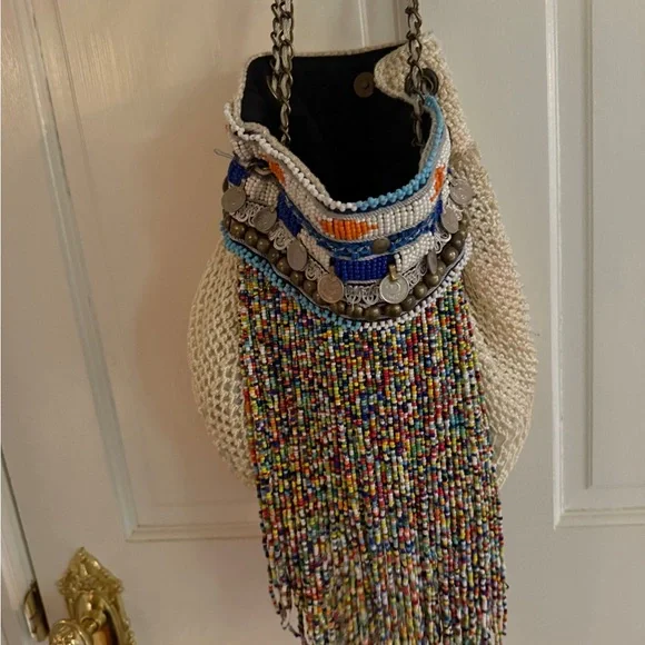 Elliot Mann Multicolor Beaded Women's Bag - Picture 3 of 4